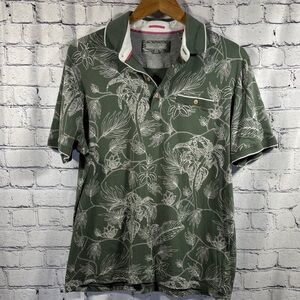 Ted Baker London Green Floral Men's Polo